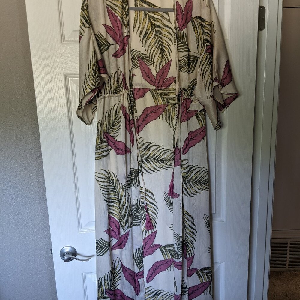Floral Floor Length Kimono